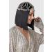 BABEYOND 1920s Crystal Cap Headpiece Rhjsonestone Head Chain - Gold Pearl | Great Gatsby Hair Accessory for Art Deco Party - Buy Online on SooperMarket.com