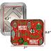 36 Count Christmas Tin Foil Containers with Lid Covers - Holiday Designs for Cookies & Treats - Disposable Food Storage Pans for Parties - Buy Online on SooperMarket.com