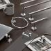 Modern Square Base Tissue Holder Stand - 21.25 inches - Chrome Finish - Buy Online on SooperMarket.com