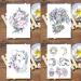 Oottati Fairy Tales Animal Temporary Tattoo Kit - Pink Unicorn Swan Deer Elf Wolf Owl Eagle Elephant Sun Flower Arm - 12 Sheets - Buy Online on SooperMarket.com
