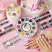 Nail Art Designs: Foil Stickers, Gems, Rhinestones, Fruit Slices, Glitter, Sequins & Holographic Decor Set B - Buy Online on SooperMarket.com