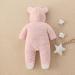Puseky Newborn Baby Cartoon Bear Snowsuit - Hooded Fleece Romper Jumpsuit for 0-3 Months - Buy Online on SooperMarket.com