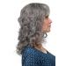 WIG ME UP Ladies Romantic Dark Grey Curly Wig Medium Length 45 cm | Grey-Brown Mix Perfect for Elegance & Style - Buy Online on SooperMarket.com