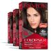 Colorsilk Beautiful Color Permanent Hair Color, Long-Lasting High-Definition Color, Shine & Silky Softness with 100% Gray Coverage, Ammonia Free, 020 Brown Black, 3 Pack NEW 020 Brown Black