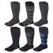 Dr. Motion Men 6 pairs pack everyday compression knee high socks Assorted Design