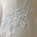 V-Neck Lace Applique Collar Patch for Wedding Dress - Floral Embroidery Trim for Gowns and Costumes - Buy Online on SooperMarket.com
