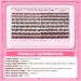 Buy Goddvenus Brown Eyelash Clusters - 320pcs Fluffy DIY Individual Lashes for Natural Wispy Look | 40D 50D D Curl Extensions - International Shipping Available - Buy Online on SooperMarket.com