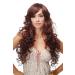 Wig Me Up - Breathtakingly beautiful women's wig wing Latina mahogany brown & blond scenes long voluminous lured dw1086a -33h27c