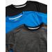 RBX Boys 3 Pack Athletic T-Shirt Set, Dry-Fit Sports Tee (Sizes 8-20), Castle Rock/Black/Direct Blue - Size 14-16 - Buy Online on SooperMarket.com