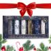 Nicole Miller 6PC Lip Balm Collection | Hydrating & Moisturizing | Embossed Navy/Gold Design | Sugar Coconut Vanilla Apple Berry & Almond Flavors - Buy Online on SooperMarket.com