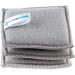 Elexaclean Flush Sponge Pot Cleaner Set - 3 Washable Microfiber Sponges (10x8 cm Gray) - Reusable Kitchen Cleaning Solution - Buy Online on SooperMarket.com
