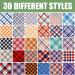 30 Pieces Cute Style Plaid Dog Bandanas - Adjustable & Washable Triangle Scarf for Small to Medium Dogs and Cats - Buy Online on SooperMarket.com