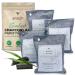 Enoch Bamboo Charcoal Air Purifying Bags (4 Packs) Activated Odor Moisture Absorber, Natural Air Freshener. Air Deodorizer Dehumidifier Bags for Homes, Cars, Shoes, Fridges, Closets (4x200g)