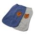 Yaodhaod dog shirt for small dogs dog cats clothing blue and gray cotton for small dogs and cats (2 pack) (M-suitable for m-suitable for tea cup teddy and dwarf rabbit blue and gray