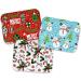 36 Count Christmas Tin Foil Containers with Lid Covers - Holiday Designs for Cookies & Treats - Disposable Food Storage Pans for Parties - Buy Online on SooperMarket.com
