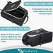 Golkcurx Golf Shoe Bag for Travel - Zippered Sport Shoe Carrier with Accessory Pockets (Black) - Buy Online on SooperMarket.com