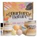 Pamper Gift Basket for Women | RELAX & PAMPER | Bath Set from Nurture by Nature | Hair Mask, Bath Bombs Set, Body scrub, Body Butter, Lavender Roll On, Candle | Birthday Gift | Mothers Day Gift