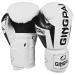 GINGPAI Boxing Gloves for Men Women,Leather Boxing Gloves for Punching Bag,Kickboxing,Muay Thai Fighting Gloves white - black 8oz