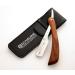 Men Shaving Razor Straight Razors Beard Moustache Razor (Wood-r5) Pouch