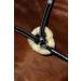 Tysons Breeches 5 Point Breastplate - Halla Lambskin Rhinestone Glitter Leather Black with Martingale for Thoroughbreds - International Shipping Available - Buy Online on SooperMarket.com