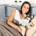 Petmaker Waterproof Pet Blanket 50x60 - Reversible Plaid Throw for Couch, Car, Bed - Large Red Dog and Cat Blanket - Buy Online on SooperMarket.com