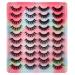 20 Pairs Natural Fluffy Cat Eye False Eyelashes - 4 Styles Wispy 5D Faux Mink Multipack - Buy Online on SooperMarket.com