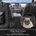 Waterproof Nonslip Dog Car Seat Cover with Storage Pockets & Visual Window - Black - Buy Online on SooperMarket.com