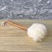 Exfoliating Shower Loofah Body & Back Scrubber with Long Wooden Handle - 2 Pack White - Men & Women - Bath Brush On a Stick - Easy Reach Lotion Applicator - Buy Online on SooperMarket.com