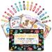 Washable Shimmer & Regular Dot Markers - 16 Pack Downloadable Activity Sheets For Kids, Toddler Art Activities, Preschool Children Arts Crafts Supplies Kit, Bingo Daubers Dabbers Dobbers, Dauber Dawgs 16 Pack Regular + Glitter