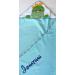 Kiddi Custom Embroidered Hooded Towel - 100x100 cm 100% Cotton Cozy Soft Dino Design Personalized with Name & Date of Birth - Buy Online on SooperMarket.com