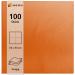 HEKU 100 Single-Colored Napkins - 3-Layer 33x33cm | 5-Pack | Highly Absorbent & Stylish Orange Napkins for Events & Gastronomy - Buy Online on SooperMarket.com