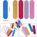 JSRQT 100 Mini Nail Files Glitter Nail File Set Nail Files for Natural Nails Double Sided Emery Board Nail Filer Professional Mini Nail Files Bulk for Acrylic Fake Nails Manicure Tool (5 Colors) - Buy Online on SooperMarket.com