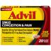 Advil Sinus Congestion & Pain Coated Tablets 20 ea ( Pack of 2)