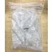 SBYURE 100 Pack Flower Water Tubes - Clear Plastic Floral Vials for Arrangements - 2-7/8 Inches - Transparent Caps - Bulk Pack - Buy Online on SooperMarket.com