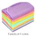 Linkidea 8 Pack Stretchable Exfoliating Towels with Handles - Wholesale Bulk Pack for Deep Cleansing Body Shower - Buy Online on SooperMarket.com