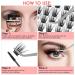 MAEXUS Lash Clusters DIY Eyelash Extensions - 120 Natural Look C D Curl Wispy Lashes (0.07D 8-16mm MIX) for Mega Volume - Buy Online on SooperMarket.com