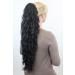 Voluminous Kinky Curly Ponytail Hairpiece - Long Braided Extensions in Black N838-1 | Shop Internationally - Buy Online on SooperMarket.com