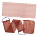 ORFOFE 1 Set Bath Towel Bath Scrubber Towel Back Washers for Shower Back Cleaner Loofah Strap Brown Nylon