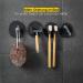 DELUXXOO Silicone Self-Adhesive Shaver Holder - High-Quality Black Bathroom Organizer | Drilling-Free Razor Holder with Extra Strong Hold - Buy Online on SooperMarket.com