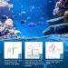 BOSIKE 50 Ammonia Test Kit - 2 in 1 Freshwater & Saltwater Nitrate Testing | Essential Aquarium Accessories for International Shipping - Buy Online on SooperMarket.com