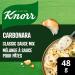 Knorr Pasta Sauce Mix for a rich and creamy pasta sauce Carbonara no artificial flavours 48 g 24 count - Buy Online on SooperMarket.com