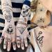 3D Black Skull Halloween Temporary Tattoos - 59 Sheets | Long Lasting Fake Tattoos for Adults & Kids - Realistic Owl, Wolf, Lion, Tiger, Devil | Body Art Stickers - Buy Online on SooperMarket.com