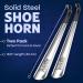 Velette Metal Shoe Horn - Long Shoehorn Helper for Seniors, Men, Women, and Kids - Ideal for Boots and Shoes - Buy Online on SooperMarket.com