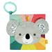 Fehn fabric book baby koala - baby feelings made of fabric - baby toys book with squeak rattles and rasp paper - baby book with fastening ring - fabric book for babies and toddlers from 3+ months