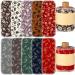 Vitalcozy 50 pieces reusable toilet towels washable bidet towels reconnectable towels paperless towels roll absorbent cotton towels paper towels for kitchen retro flower
