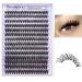 Pawotence Individual Eyelashes 280pcs 40D Curl Cluster Lashes Individual Cluster 9-16mm Mix Eyelash Clusters Lash Extensions for Self Application at Home(40D-0.07D-9-16MIX)