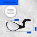 Xirrix Universal Bike Mirror - Premium Handlebar Return Mirror for Bicycles & E-Bikes - Left Side Handlebar End Mirror - Buy Online on SooperMarket.com