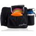 Athletico Disc Golf Bag - Tote Bag For Frisbee Golf - Holds 10-14 Discs, Water Bottle, and Accessories Black