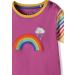 Organic Cotton Baby T-Shirt Applique - Purple (3-6 Months) - Buy Online on SooperMarket.com