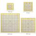 Suwimut Set of 6 Acrylic Quilting Ruler - Transparent Square Quilter Ruler for Fabric Cutting and Sewing - Ironing Ruler with Double Colored Grid Lines - Buy Online on SooperMarket.com